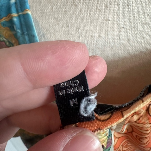 Apt. 9 Relaxed Graphic Blouse with Flutter Sleeves in Blue and Orange - Picture 6 of 6